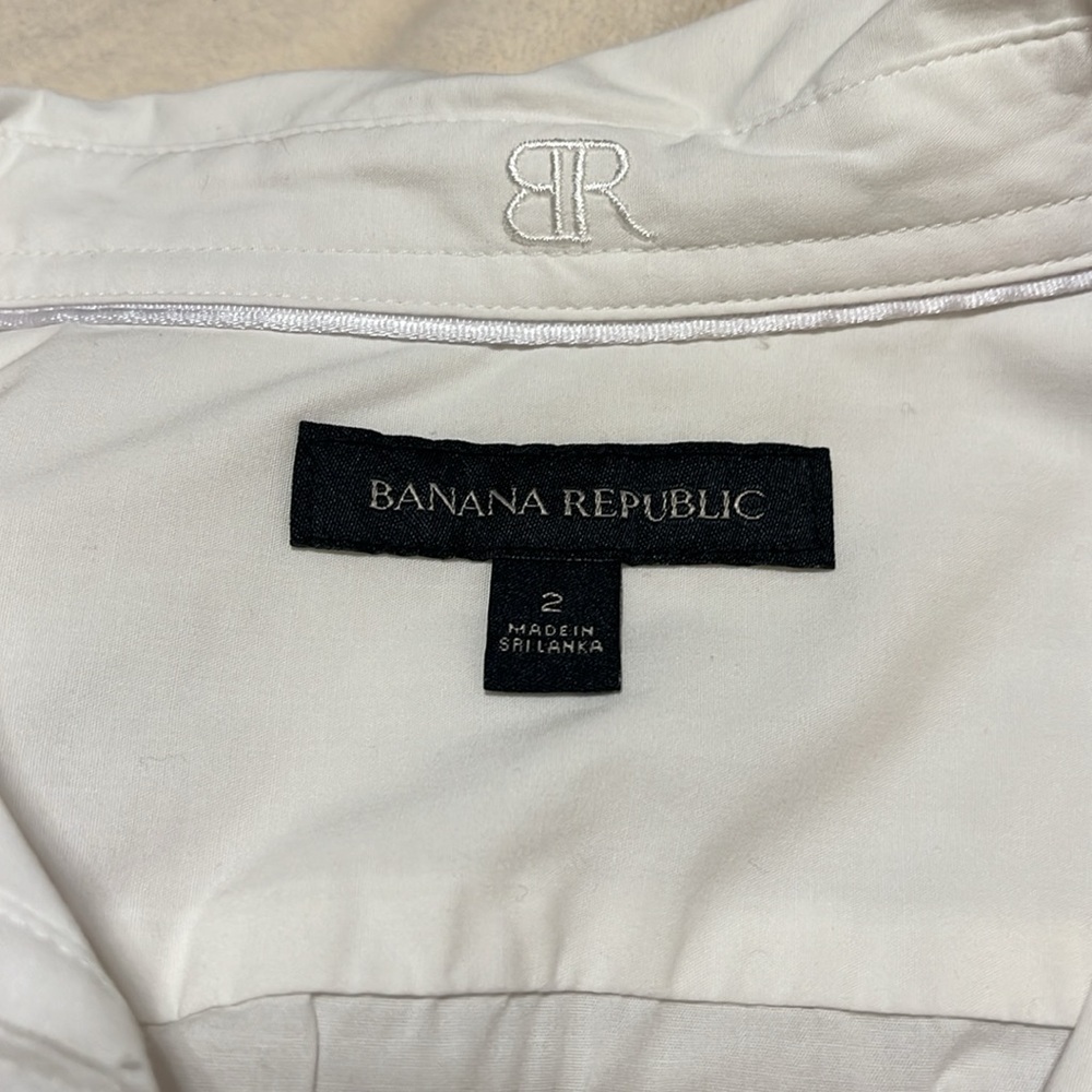 Black trim Riley button down - Picture 3 of 4